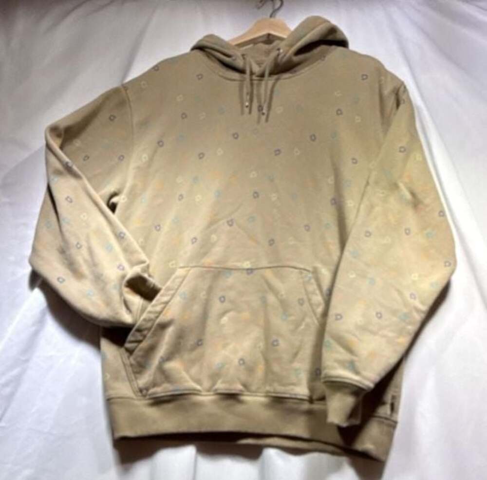 Dickies Ditsy Print Desert Sand All-Over Horseshoe Logo Pullover Hoodie